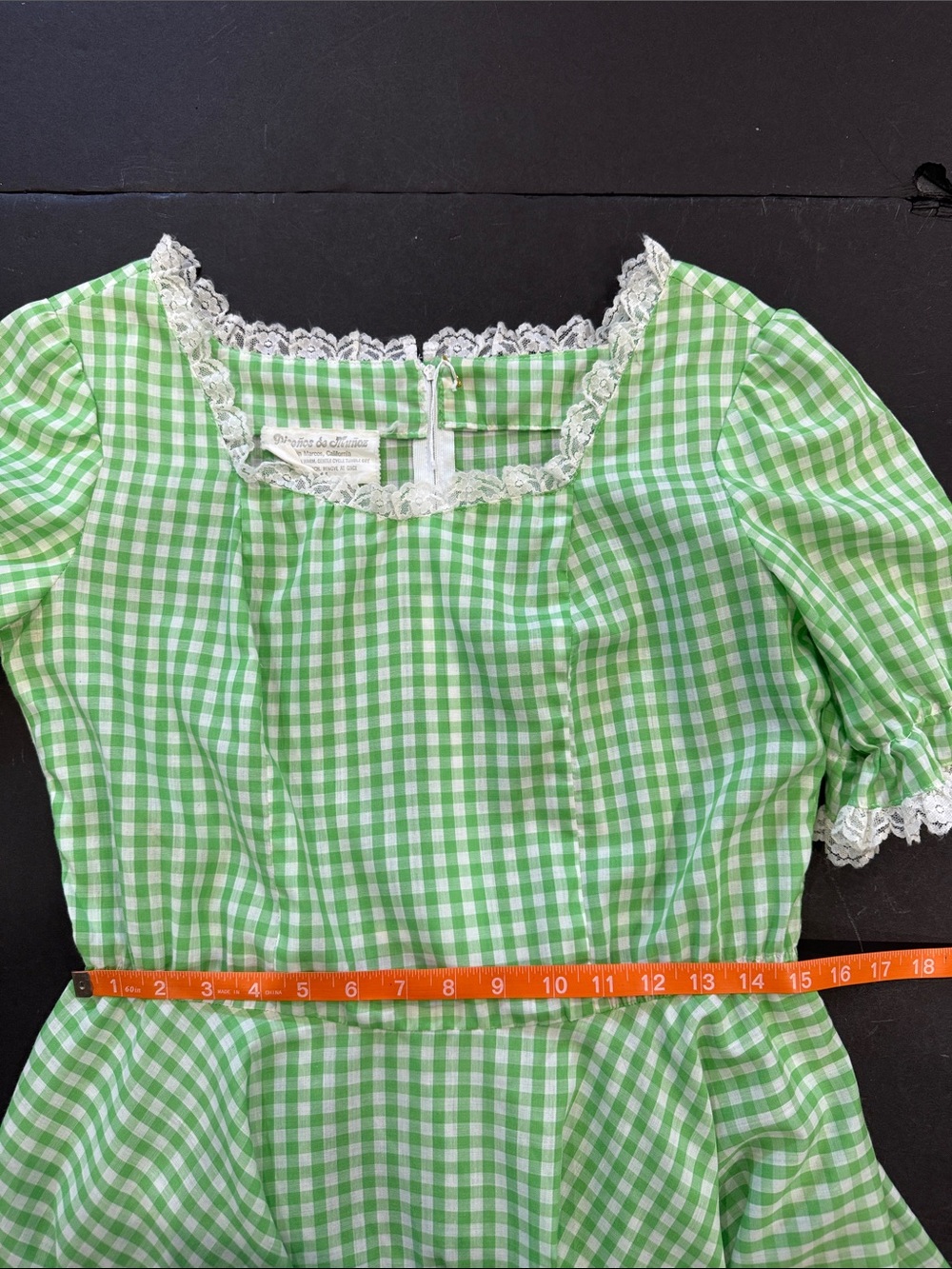 Vintage Gingham Western Baby Doll Dress - Picture 8 of 15